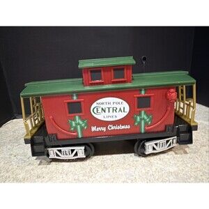 Lionel North Pole Central Lines Caboose for Ready-To-Play Train Set 7-11729